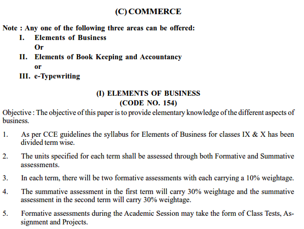 cbse class 9 syllabus